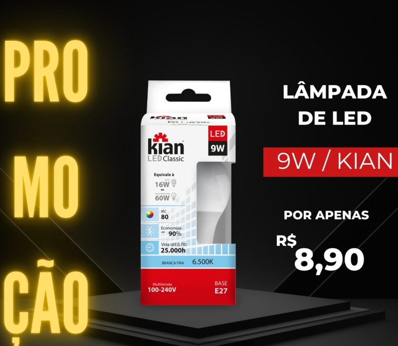 Luz branca fria para iluminar